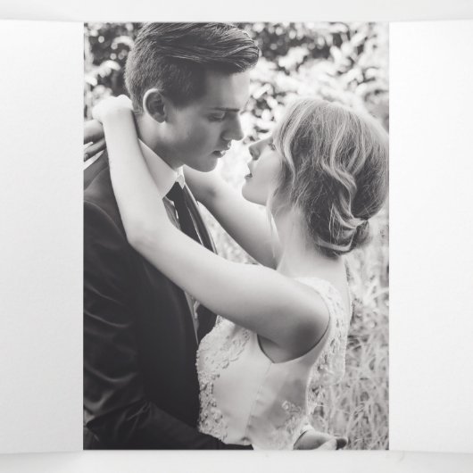 ウシバエ秋の結婚式 三つ折りプログラム (内部中)