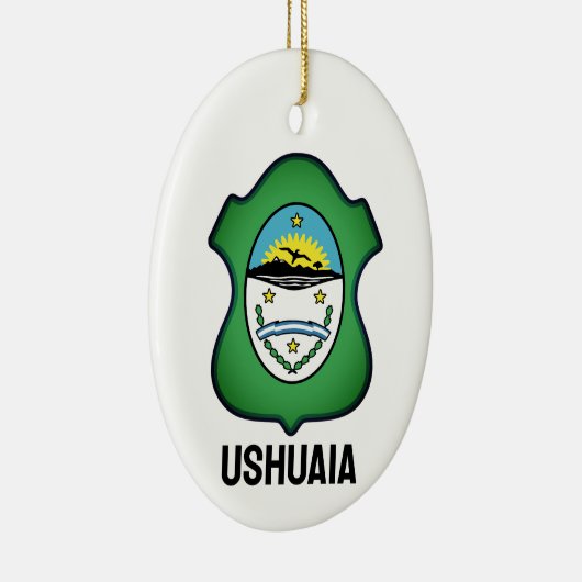 ウシュアイアの紋章 – アルゼンチン セラミックオーナメント (右)