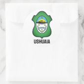 ウシュアイアの紋章 – アルゼンチン ラウンドシール (バッグ)