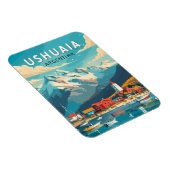 ウシュアイアアルゼンチントラベルアートヴィンテージ マグネット (右側)