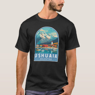 ウシュアイアアルゼンチントラベルアートヴィンテージ Tシャツ