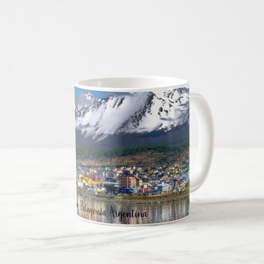 ウシュアイアパタゴニアアルゼンチンコーヒーマグ コーヒーマグカップ (正面右)