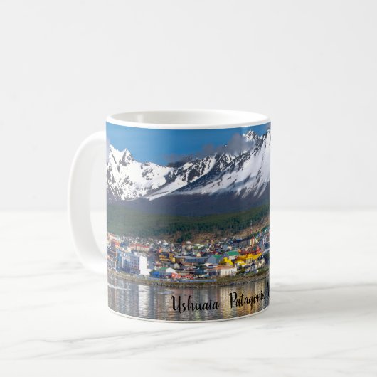 ウシュアイアパタゴニアアルゼンチンコーヒーマグ コーヒーマグカップ (正面左)
