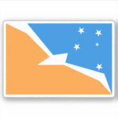 ウシュアイア国旗 シール (正面)