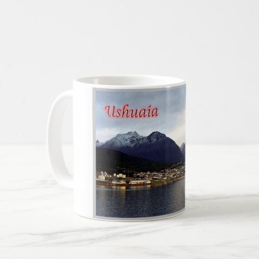 ウシュアイア – 夜ごと – アルゼンチン –  コーヒーマグカップ (正面左)