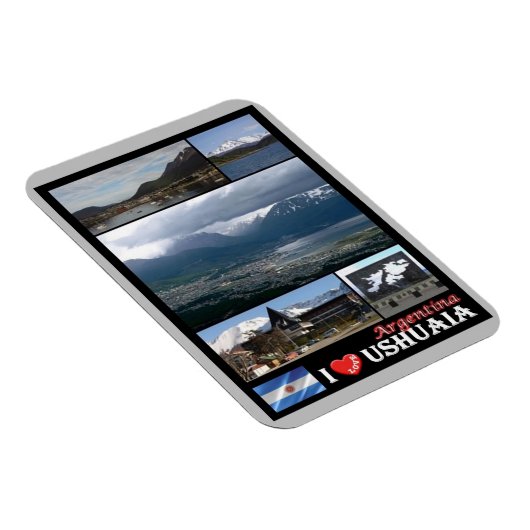 ウシュアイア – 大好き – アルゼンチン – マグネット (右側)