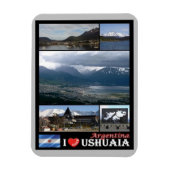 ウシュアイア – 大好き – アルゼンチン – マグネット (縦)