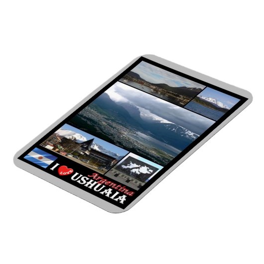 ウシュアイア – 大好き – アルゼンチン – マグネット (左側)