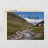 ウシュガリジョージア付近の川 ポストカード (正面/裏面)