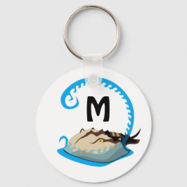 ウスシューズ遊カニの水モノグラム キーホルダー