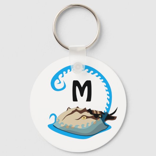 ウスシューズ遊カニの水モノグラム キーホルダー (正面)