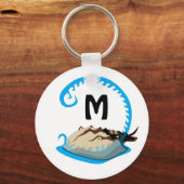 ウスシューズ遊カニの水モノグラム キーホルダー (正面)