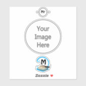 ウスシューズ遊カニの水モノグラム シール (シート)