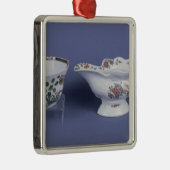 ウスター楕円形のソース入れをおよび八角形は形づけました メタルオーナメント (右)