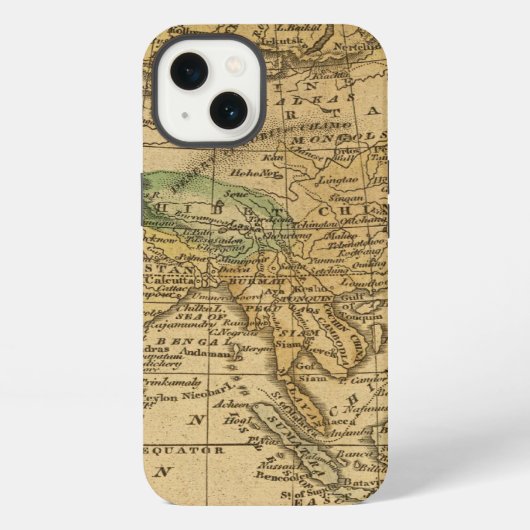 ウスター著アジアの地図 iPhoneケース (裏面)