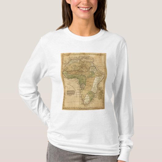 ウスター著アフリカの地図 Tシャツ (正面)