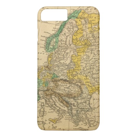 ウスター著ヨーロッパの地図 Case-Mate iPhoneケース (裏面)