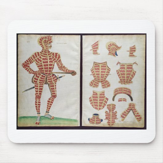 ウスター1589年の公爵のための装甲のスーツ マウスパッド (正面)