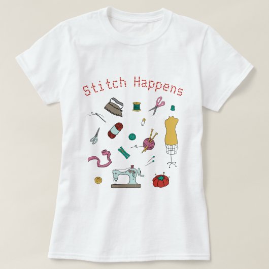 ウストムс裁縫&クラフトツールTシャツ Tシャツ (デザイン正面)