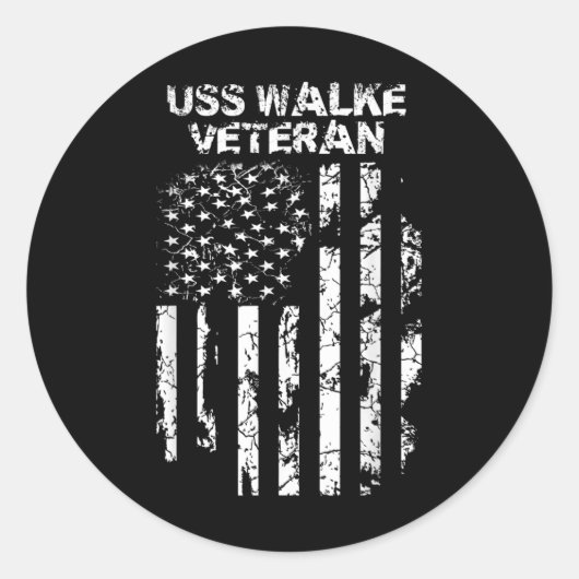 ウスワルケ軍隊退役軍人動揺してUsa国旗 ラウンドシール (正面)