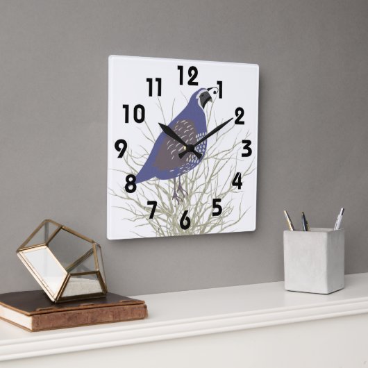 ウズイルウォールクロック スクエア壁時計 (オフィス)