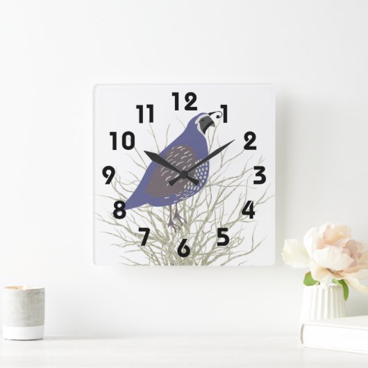 ウズイルウォールクロック スクエア壁時計 (ホーム)