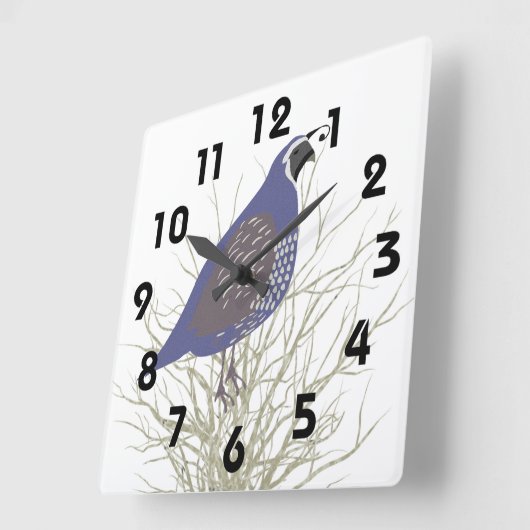 ウズイルウォールクロック スクエア壁時計 (傾斜)