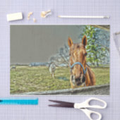 ウズカントリー素朴ウエスタンファームデコップページ 薄葉紙 (クラフト)