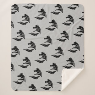 ウズシルエットロゴウズグラフィックアート シェルパブランケット