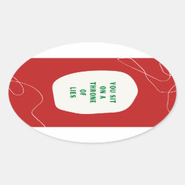 ウズシールの玉座 楕円形シール