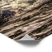 ウズスタリオンアットビーチフォト自然ウォールポスター ポスター (角)