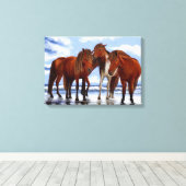 ウズスタンドオンビーチキャンバスプリント キャンバスプリント (インサイチュ (ウッドフロア))