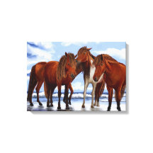 ウズスタンドオンビーチキャンバスプリント