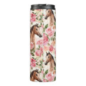 ウズピンクかわいらしローゼスフローラ タンブラー (裏面)