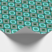 ウズベキスタンとカザフのモチーフを持つスズニパターン ラッピングペーパー (角)