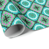 ウズベキスタンとカザフのモチーフを持つスズニパターン ラッピングペーパー (ロールコーナー)