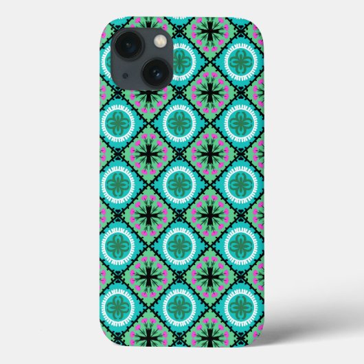 ウズベキスタンとカザフのモチーフを持つスズニパターン Case-Mate iPhoneケース (裏面)