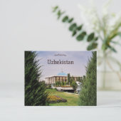 ウズベキスタンのオリイ・マジェリス議会 ポストカード (スタンド正面)