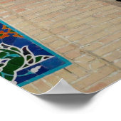 ウズベキスタンのサマルカンドにあるティムールの廟 ポスター (角)