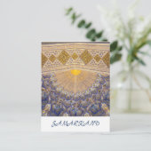 ウズベキスタンのサマルカンドにあるティムールの廟 ポストカード (スタンド正面)