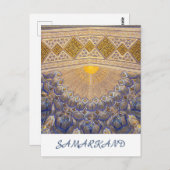 ウズベキスタンのサマルカンドにあるティムールの廟 ポストカード (正面/裏面)