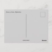 ウズベキスタンのヌクスで列車 ポストカード (裏面)