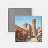 ウズベキスタンのブハラ紀行 マグネット (正面/裏面)