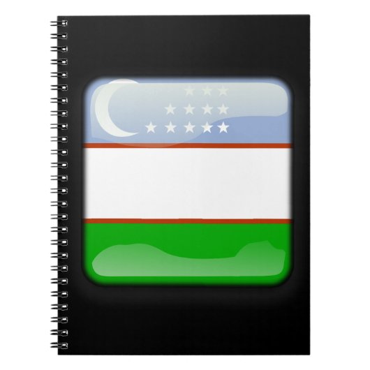 ウズベキスタンの国旗 ノートブック (正面)