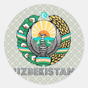 ウズベキスタンの紋章付き外衣 ラウンドシール