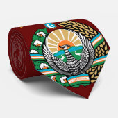 ウズベキスタンの美しい旗 ネクタイ (ロール)