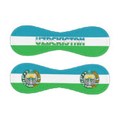 ウズベキスタン国旗とコート・オブ・アームズ 野球ボール (パネル)