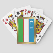 ウズベキスタン国旗のトランプ トランプ (裏面)