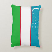 ウズベキスタン国旗 アクセントクッション (裏面(縦))