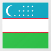 ウズベキスタン国旗 ウィンドウサイン (シート)